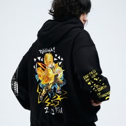 Áo Hoodie Kimetsu No Yaiba : Agatsuma Zenitsu Gigantic Nỉ bông cho Nam/ Nữ by The Runaway 2