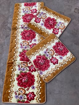 Thảm ghế xa lông , thảm ghế vải cao cấp một dài hai ngắn 1m68 x 54cm 8