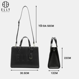 [Tặng hộp 20.10] Túi xách nữ da thật ELLY ET168 túi xách tay đeo vai đeo chéo cao cấp chính hãng 4
