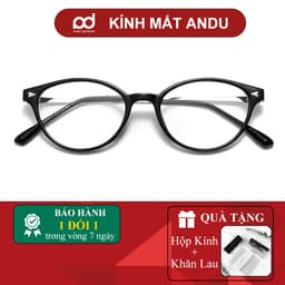 Gọng kính cận thời trang nam nữ ANDU dáng bầu dục chống tia UV chất liệu nhựa - 30319 1