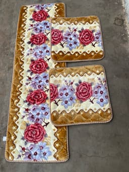 Thảm ghế mùa đông loại dầy,bộ ghế dầy một dài hai ngắn chất nhung mềm cao cấp, bộ ghế 1m7 ngang 54cm, bộ 1m8 ngang 55cm 9