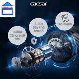 HappyHomeHn1 -A801 - [CHÍNH HÃNG] Máy Sấy Tay dùng điện AC220v Caesar A801 4