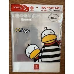 Combo 3 túi Bao bọc bìa sách giáo khoa vở bài tập ô ly chương trình mới 2