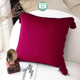 Gối tựa lưng sofa HƯƠNG THẢO ĐEN TRẮNG chất liệu polyester dày dặn phong cách hiện đại 8