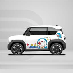 [HỎA TỐC] Sticker Tem Dán Decal Xe VF3 Mẫu Doremon Xanh  In Hình Theo Yêu Cầu IB Shop Temxe.Net 6