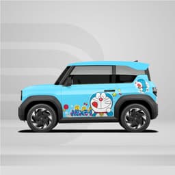 [HỎA TỐC] Sticker Tem Dán Decal Xe VF3 Mẫu Doremon Xanh  In Hình Theo Yêu Cầu IB Shop Temxe.Net 2