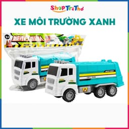 Đồ chơi xe ô tô vệ sinh môi trường chở rác chạy bánh đà nhựa ABS an toàn cho bé 7