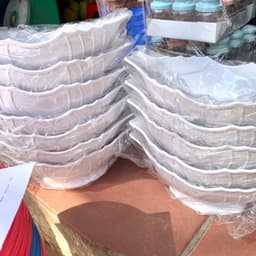 Bát thuyền đựng gà nhựa - Đĩa đựng gà cúng 5