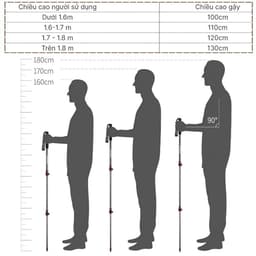 Gậy Leo Núi Hợp Kim Nhôm Siêu Nhẹ - Gậy Gấp Gọn Tiện Lợi Cho Dã Ngoại, Phượt, Đi Bộ Đường Dài 6