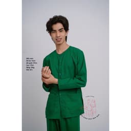 Bộ áo bà ba nam kate xanh lá cây truyền thống - Có bộ bà ba Bigsize- may sỉ bà ba toàn quốc - May bộ bà ba theo yêu cầu 1
