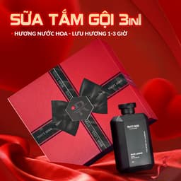 Quà tặng Valentine - Sữa tắm gội 3in1 350ml & Dung dịch vệ sinh 120ml & Sữa rửa mặt 100ml & Nước hoa nam 10ml Rhys Man 5
