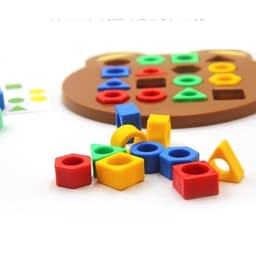 TẶNG CHUÔNG Bộ Đồ Chơi Lắp Ghép Khối Hình Học, Nhận Biết Màu Sắc, Giáo Dục Sớm Cho Bé 2
