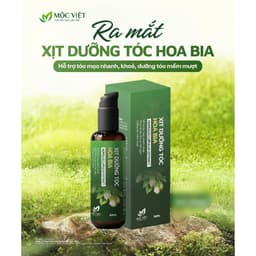 CHÍNH HÃNG Xịt Dưỡng tóc Hoa Bia Mộc Việt lọ 50ml hỗ trợ mọc tóc, nuôi dưỡng và phục hồi tóc từ chân tóc 1