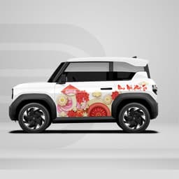 [HỎA TỐC] "Decal dán xe VF3 - Tem xe độc đáo - Sticker Xe - Trang trí xe Tết" Temxe.Net 6