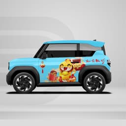 [HỎA TỐC] Sticker Tem Dán Decal Xe VF3 Mẫu Tết Hình Rồng  In Hình Theo Yêu Cầu IB Shop Temxe.Net 3