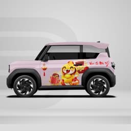 [HỎA TỐC] Sticker Tem Dán Decal Xe VF3 Mẫu Tết Hình Rồng  In Hình Theo Yêu Cầu IB Shop Temxe.Net 5