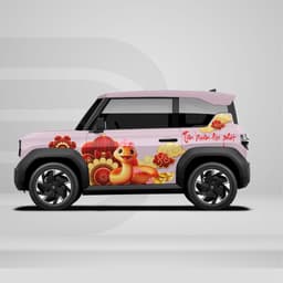 [HỎA TỐC] Decal dán xe VF3 - Sticker xe chất lượng cho Tết 2025 - Ds Decal Temxe.Net 5