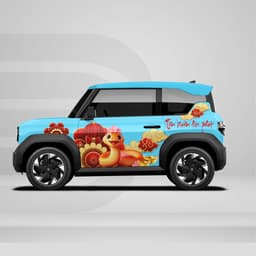 [HỎA TỐC] Decal dán xe VF3 - Sticker xe chất lượng cho Tết 2025 - Ds Decal Temxe.Net 3