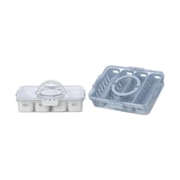 [Smart.Bộ 3 Hộp Đựng Thực Phẩm Chữ Nhật Hokori Chính Hãng Việt Nhật 6560 8