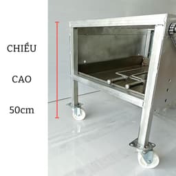 [ TOP XU HƯỚNG ] Máy nướng thịt, chả, gà, vịt quay tự động 10 xiên THÉP KHÔNG QUẠT - Tặng 10 xiên đơn và 2 xiên 3 inox . 4