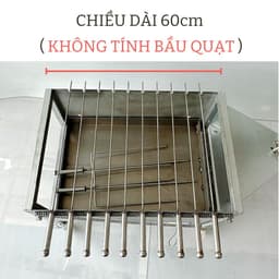 Máy nướng thịt, chả, gà vịt quay tự động 10 xiên THÉP - Có Quạt Thổi - Tặng kèm 2 xiên 3 và 10 xiên đơn INOX 2