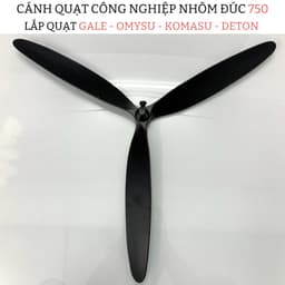 Bộ Lồng Cánh Quạt 750 ( lồng 80cm và sải cánh 75cm)  KOMASU - DETON - GALE - OMYSU Trục 16mm. Lồng Cánh Nhôm Đúc 6
