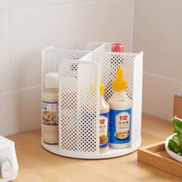 Kệ Để Cốc, Ly Nhựa, Đựng Trà Sữa Xoay Tròn 360 Độ Đa Năng Nhựa ABS Cao Cấp 6