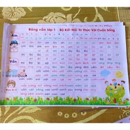 Bạt A0 Bảng âm vần lớp 1 - chất liệu bạt lụa kích thước A0 - giáo cụ dạy học. 4