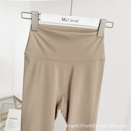 Quần tập gym,yoga,pilates legging nữ vải Lulu cao cấp bản eo 9p thun mềm mát gen bụng QC(có sẵn) 3