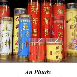 1 Cặp Nến Bơ ống Trụ 3 ngày ( 72 giờ)  - Đồ Thờ Cúng, Trang Trí Hội Tiệc -Nến Bơ XinXin Hong 7