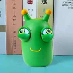 Đồ chơi giảm stress bóp mắt lòi, nắn bóp đàn hồi giảm căng thẳng hình chú rồng/ sâu xanh đáng yêu 5