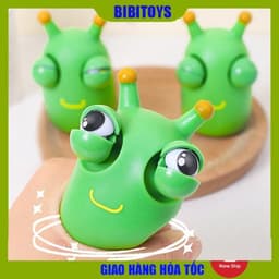 Đồ chơi giảm stress bóp mắt lòi, nắn bóp đàn hồi giảm căng thẳng hình chú rồng/ sâu xanh đáng yêu 2