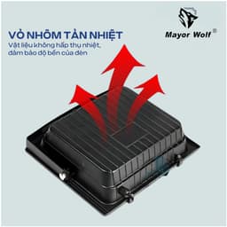 Đèn năng lượng mặt trời Mayor Wolf công suất 100w, 200w, 300w, 500w 6