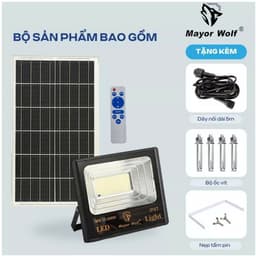 Đèn năng lượng mặt trời Mayor Wolf công suất 100w, 200w, 300w, 500w 7