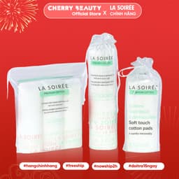 Bông tẩy trang La Soirée Cao Cấp Siêu Mềm Mịn 85 pads 120 pads 225 pads | Skin Lab 1
