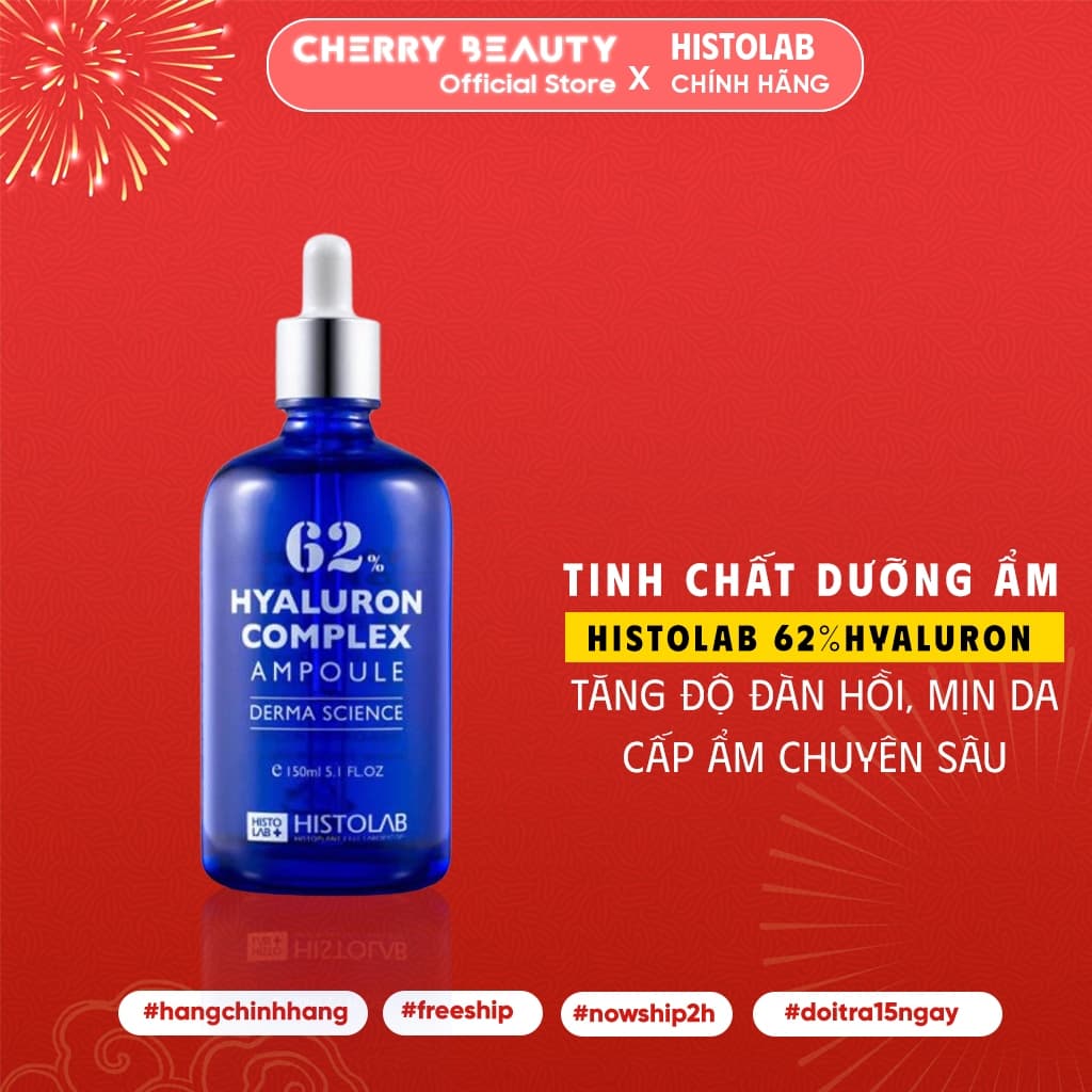 Tinh Chất Dưỡng Ẩm HISTOLAB Hyaluron Complex Ampoule 62% Serum Tăng Độ Đàn Hồi, Mềm Mịn Da | Skin Lab