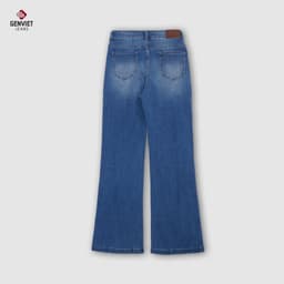 [ẨN] Quần jean ống loe nữ GENVIET JEANS vải denim co giãn nhẹ basic dễ phối đồ đi học đi là 8533 6