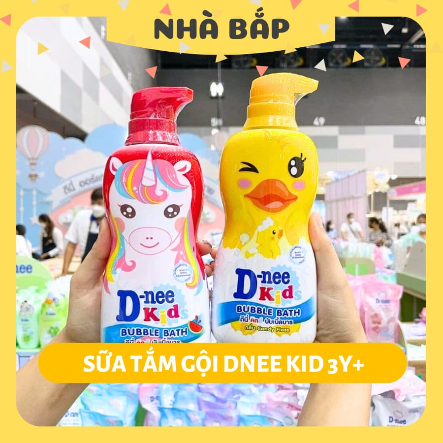 Sữa tắm cho bé Dnee KID hình thú, sữa tắm gội toàn thân Thái cho bé trên 3 tuổi