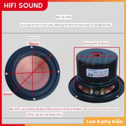 Củ Loa mid bass 4 inch 5,25 inch loa trầm trung trầm loa hifi loa kệ sách gia đình 6