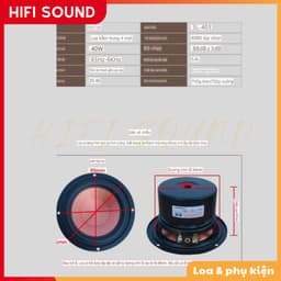 Củ Loa mid bass 4 inch 5,25 inch loa trầm trung trầm loa hifi loa kệ sách gia đình 7