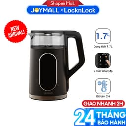 Ấm Đun Siêu Tốc LocknLock EJK286BLK 1.7L, Hàng Chính Hãng, 5 Chế Độ Nhiệt, Giữ Ấm 2 Giờ - JoyMall 2