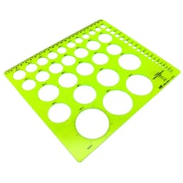 Thước Vẽ Kỹ Thuật 48 Hình Tròn Kích Thước Từ 2mm - 5mm ( Loại Cứng ) 2