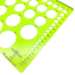 Thước Vẽ Kỹ Thuật 48 Hình Tròn Kích Thước Từ 2mm - 5mm ( Loại Cứng ) 3