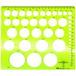Thước Vẽ Kỹ Thuật 48 Hình Tròn Kích Thước Từ 2mm - 5mm ( Loại Cứng ) 4