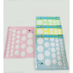 Thước Vẽ Kỹ Thuật 48 Hình Tròn Kích Thước Từ 2mm - 5mm ( Loại Cứng ) 5