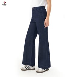 [ẨN] Quần Dài Nữ GENVIET Chất Liệu Jean Cao Cấp Dáng Loe, Quần Bò Nữ Ống Vẩy Đơn Giản Tôn Dán 8721 6
