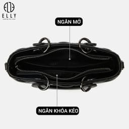 [Tặng hộp 20.10] Túi xách nữ da thật ELLY ET179 túi xách tay đeo vai đeo chéo cao cấp chính hãng 6