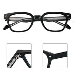 Gọng kính cận thời trang nam nữ ANDU EYEWEAR dáng vuông chống tia UV nhựa cốt kim loại - 91AD47 6