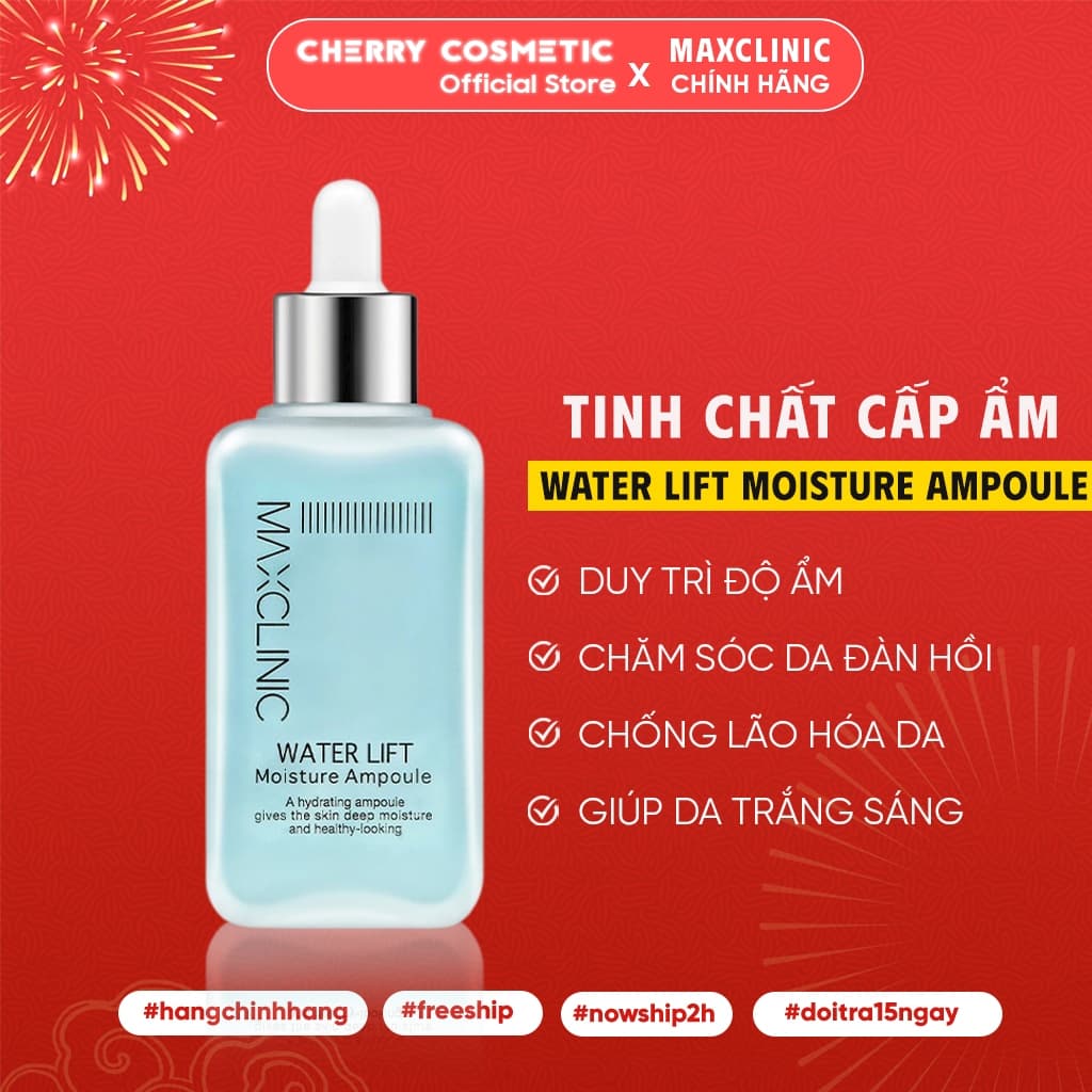 Tinh Chất Dưỡng Ẩm Cấp Nước Tức Thì Maxclinic Water Lift Moisture Ampoule 100ml |  Skin Lab