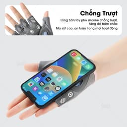 Găng Tay Sport Tập Gym Nữ Chống Trượt Tập Yoga, Gym, Goft, Đạp Xe, Đệm Silicon Cao Cấp - GT-SportNuSilicone 5